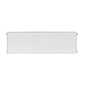 Flomasta Type 21 Double-Panel Plus Single Convector Radiator 300 x 1200mm White 3102BTU 2 Flomasta Type 21 Double-Panel Plus Single Convector Radiator 300 x 1200mm White 3102BTU - Image 2