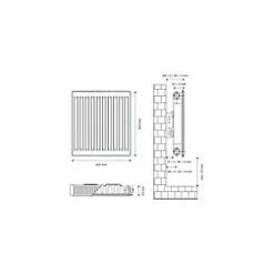 Flomasta Type 11 Single-Panel Single Convector Radiator 600 x 600mm White 1946BTU 10 Flomasta Type 11 Single-Panel Single Convector Radiator 600 x 600mm White 1946BTU -Central Heating Radiators shop 579XP A4
