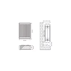 Flomasta Type 22 Double-Panel Double Convector Radiator 600 x 500mm White 2916BTU 10 Flomasta Type 22 Double-Panel Double Convector Radiator 600 x 500mm White 2916BTU -Central Heating Radiators shop 798XP A4