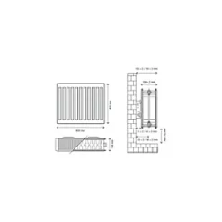 Flomasta Type 21 Double-Panel Plus Single Convector Radiator 500 x 700mm White 2744BTU 10 Flomasta Type 21 Double-Panel Plus Single Convector Radiator 500 x 700mm White 2744BTU -Central Heating Radiators shop 979XP A4